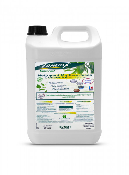 LOMERAX UNIVERSEL NETTOYANT MULTI-SURFACES SENTEUR S.MARSEILLE ECOCERT 5L (4U)