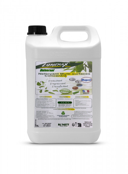 LOMERAX UNIVERSEL NETTOYANT MULTI-SURFACES SENTEUR MUGUET 5L (4U)