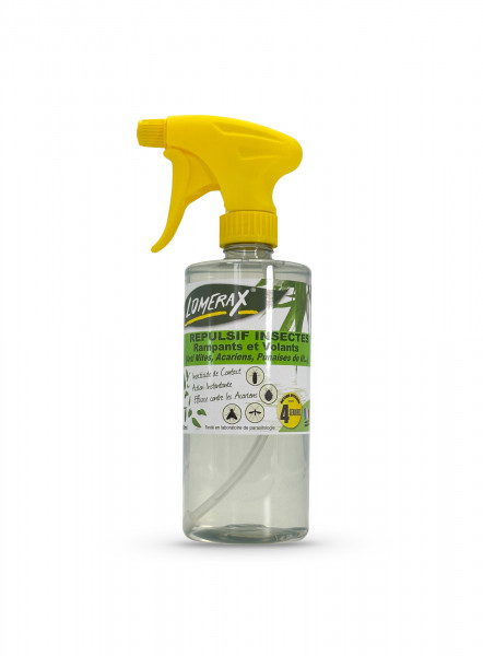 LOMERAX INSECTICIDE-REPULSIF PAE CONTRE LES INSECTES RAMPANTS/VOLANTS 500ML (6U)
