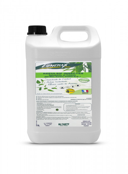 LOMERAX INSECTICIDE-REPULSIF PAE CONTRE LES INSECTES RAMPANTS/VOLANTS 5L (4U)