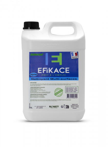 EFIKACE UNIVERSEL PAE NC 16 NETTOYANT MULTI-SURFACES ALPINE 5L (4U)