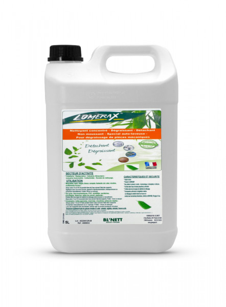 LOMERAX NON MOUSSANT NETTOYANT-DETACHANT-DEGRAISSANT AUTO-LAVEUSE INODORE 5L(4U)