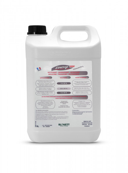 LOMERAX 3000 NETTOYANT-DEGRAISSANT-DETACHANT POUR AUTOMOBILE 5L (4U)