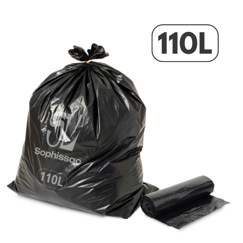 SAC POUBELLE 68X75 CM 25µ DECHETS LEGERS