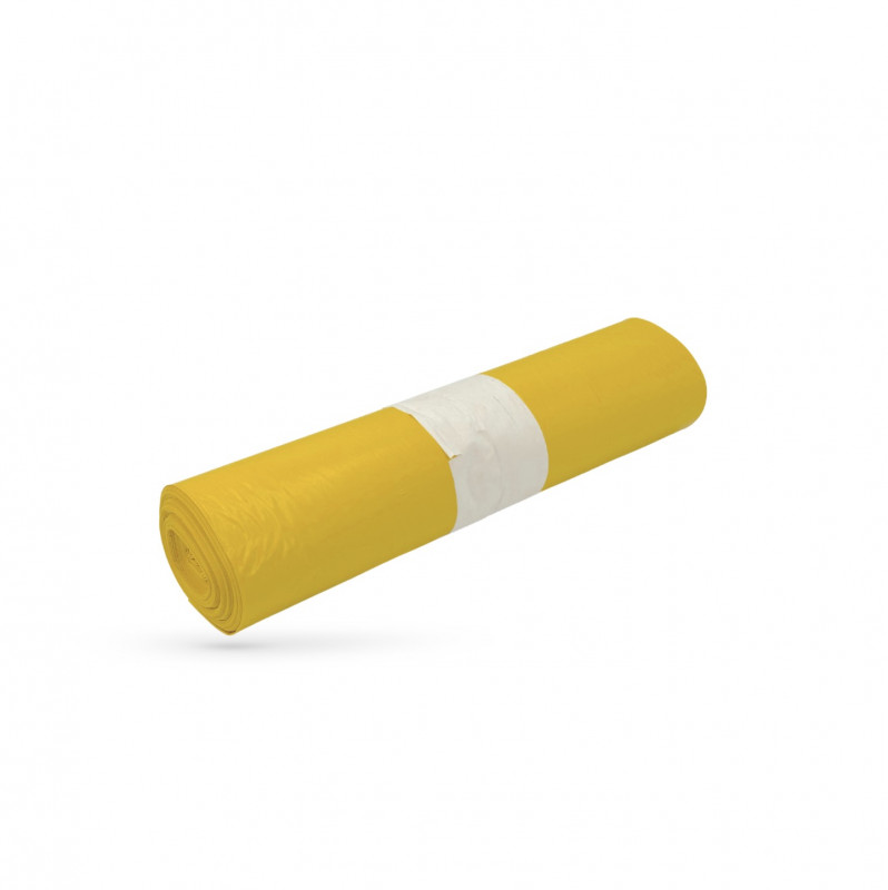HOUSSE JAUNE A CONTAINER 240L 114X135 CM 30µ (100 U)