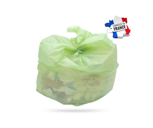 SAC POUBELLE BIOSOURCE VERT DECHETS COURANTS