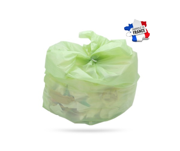 SAC POUBELLE BIOSOURCE VERT DECHETS COURANTS