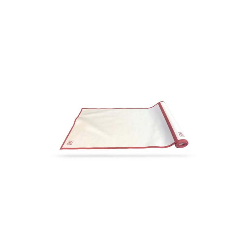 TORCHON DE CUISINE COTON BLANC LISERÉ ROUGE 40X64 CM (1 bobine de 10 torchons)