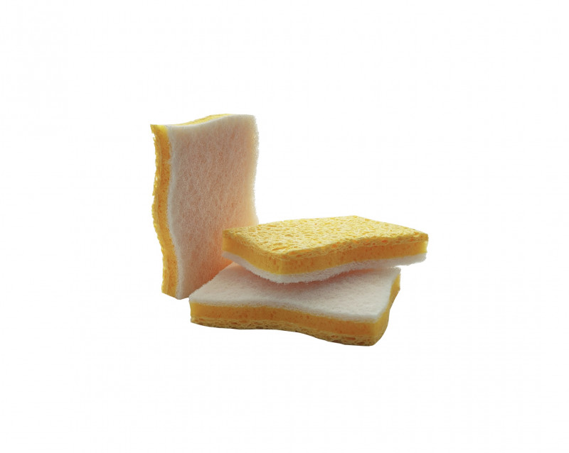 EPONGE VEGETALE NON-RAYANTE PM TRICOUCHE 12X8X2.3 CM (10 U)