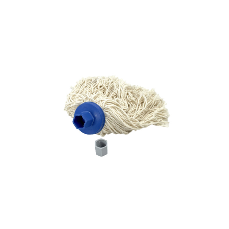 FRANGE BLANCHE RECHARGE POUR BALAI EMBOUT HEXAGO ET JONCTION VIS 250G (1U)