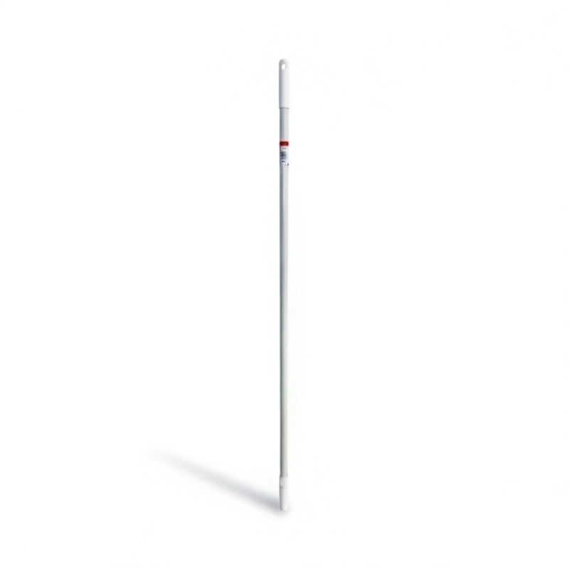MANCHE FIBRE DE VERRE EMBOUT BLANC 1.40 M X D.2.5 CM (1 U)