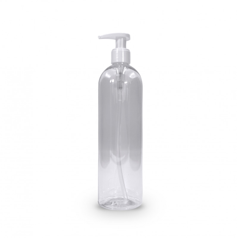 FLACON TRANSPARENT AVEC POMPE 500 ML (1 U)