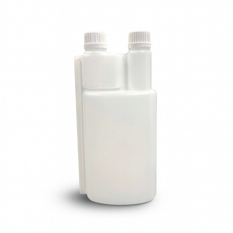 KERDOSE 1000 ML ET 100 ML TRANSPARENT EN PE AVEC BOUCHONS (1 U)