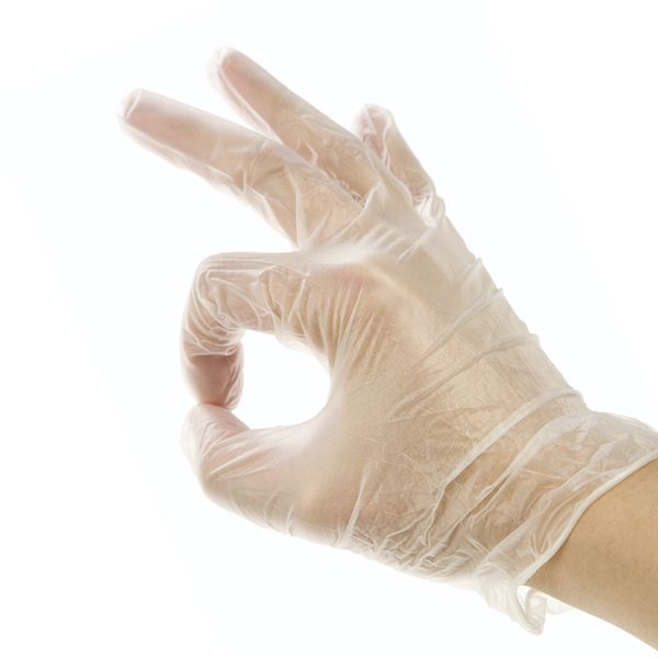 GANTS VINYLE TRANSPARENTS NON POUDRÉS - visuel 1